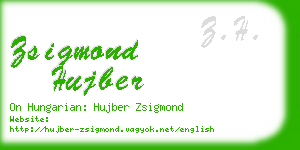 zsigmond hujber business card